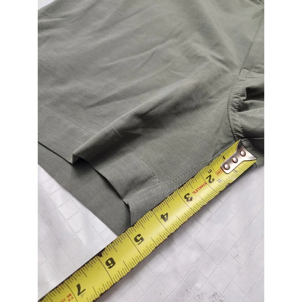 Faherty Shorts Mens 33 Green All Day Short 5 Inseam Stretch Chino Casual Summer